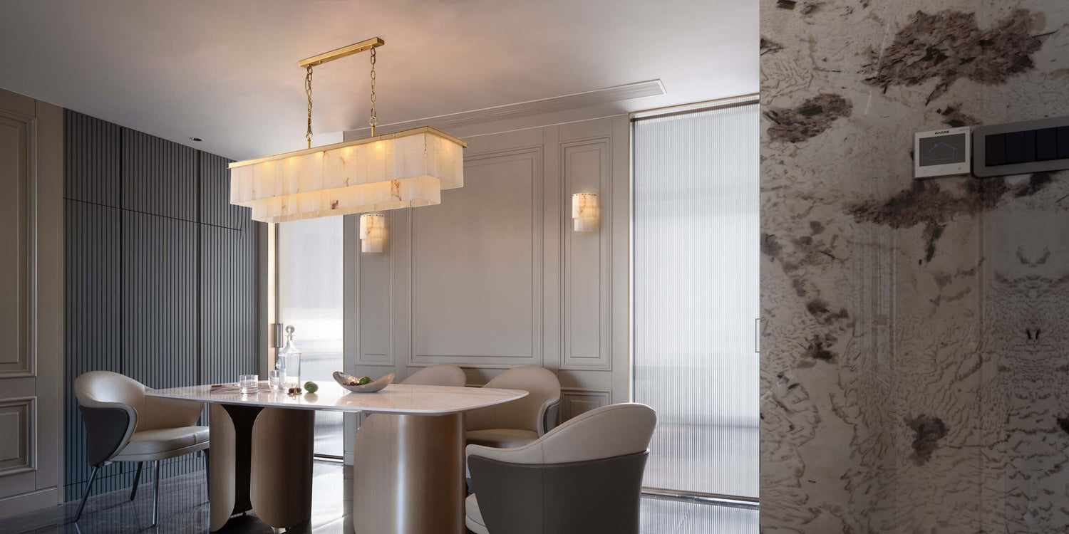 Chandeliers in bathrooms