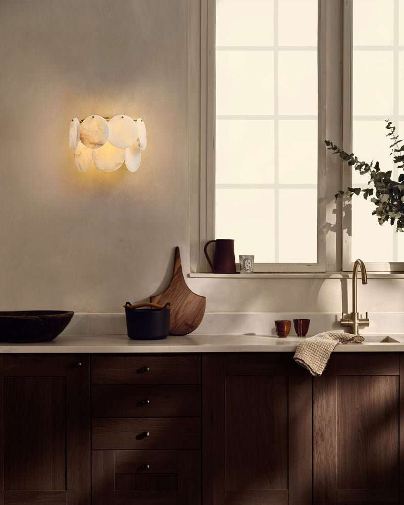 LightsStory Ethereal Alabaster Shell Pendant Light - Small Round Lux - LightsStory Chandeliers & Crystal Lighting - USA