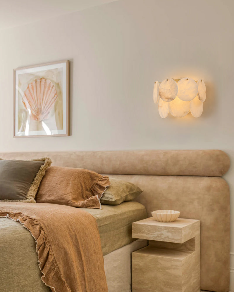 LightsStory Ethereal Alabaster Shell Pendant Light - Small Round Lux - LightsStory Chandeliers & Crystal Lighting - USA