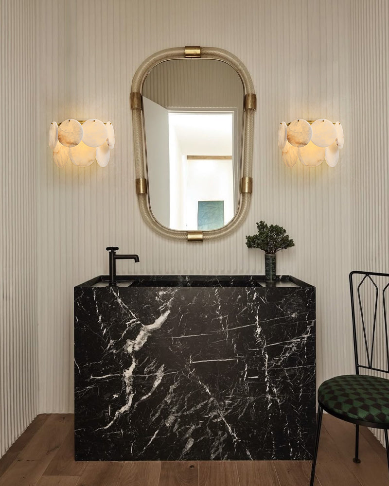 LightsStory Ethereal Alabaster Shell Pendant Light - Small Round Lux - LightsStory Chandeliers & Crystal Lighting - USA