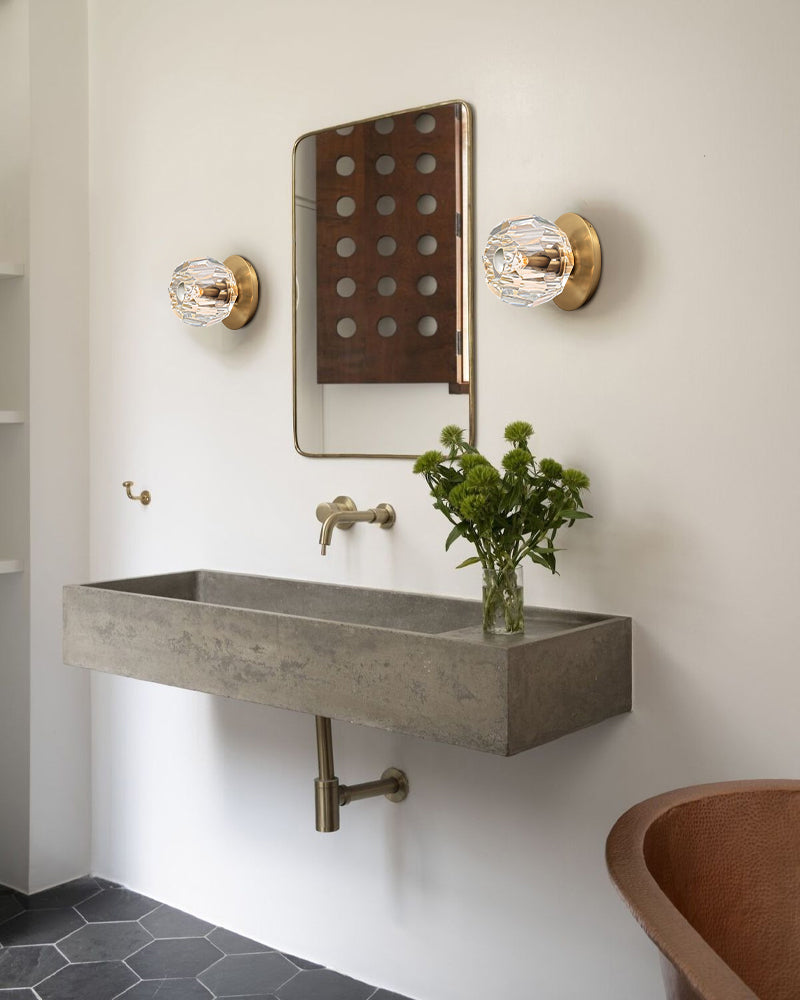 Black/Brass Modern Crystal Ceiling Lighting with Adjustable Cord for Bedroom Hallway Modern Pendant lamp