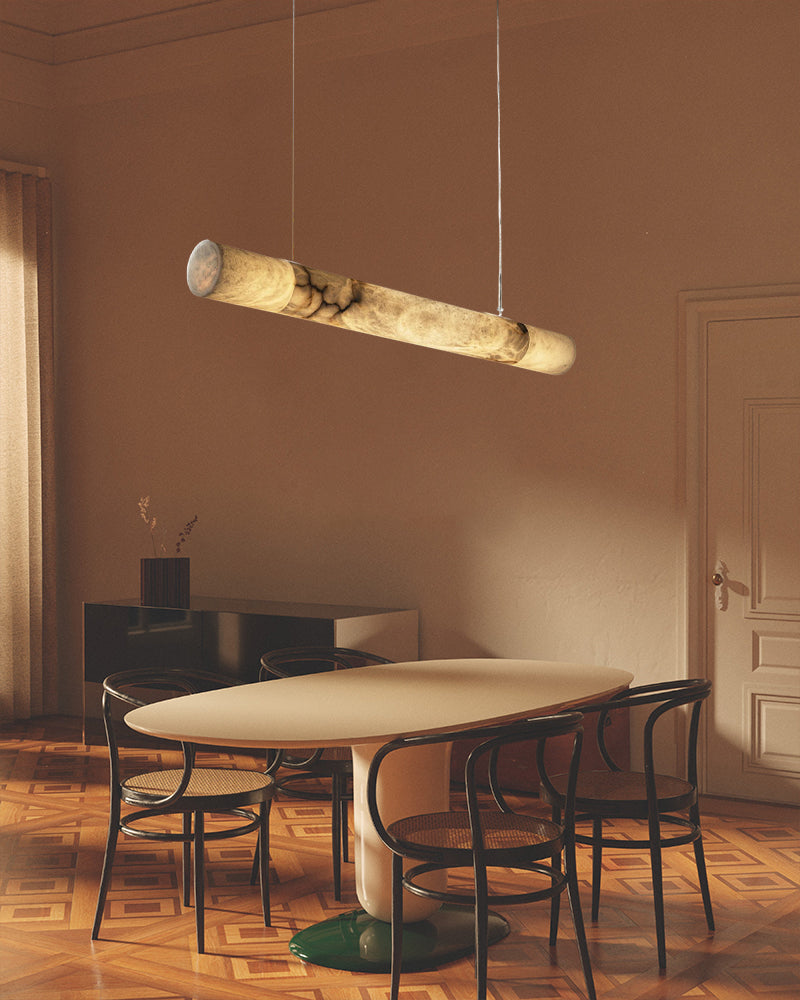 LightsStory Linear Alabaster Pendant Light - Serene White