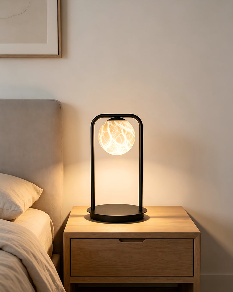 Alabaster Ethereal Cluster Table Lamp - Natural Spanish Alabaster - Bedroom & Living Rooms