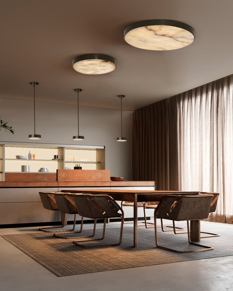 flst disc alabaster ceiling light for kitchen island