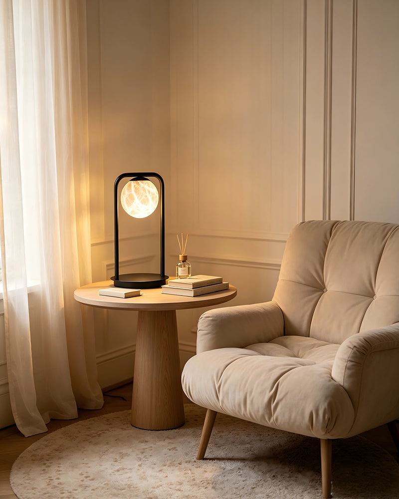Ethereal Cluster Table Lamp - Natural Spanish Alabaster - Bedroom & Living Rooms