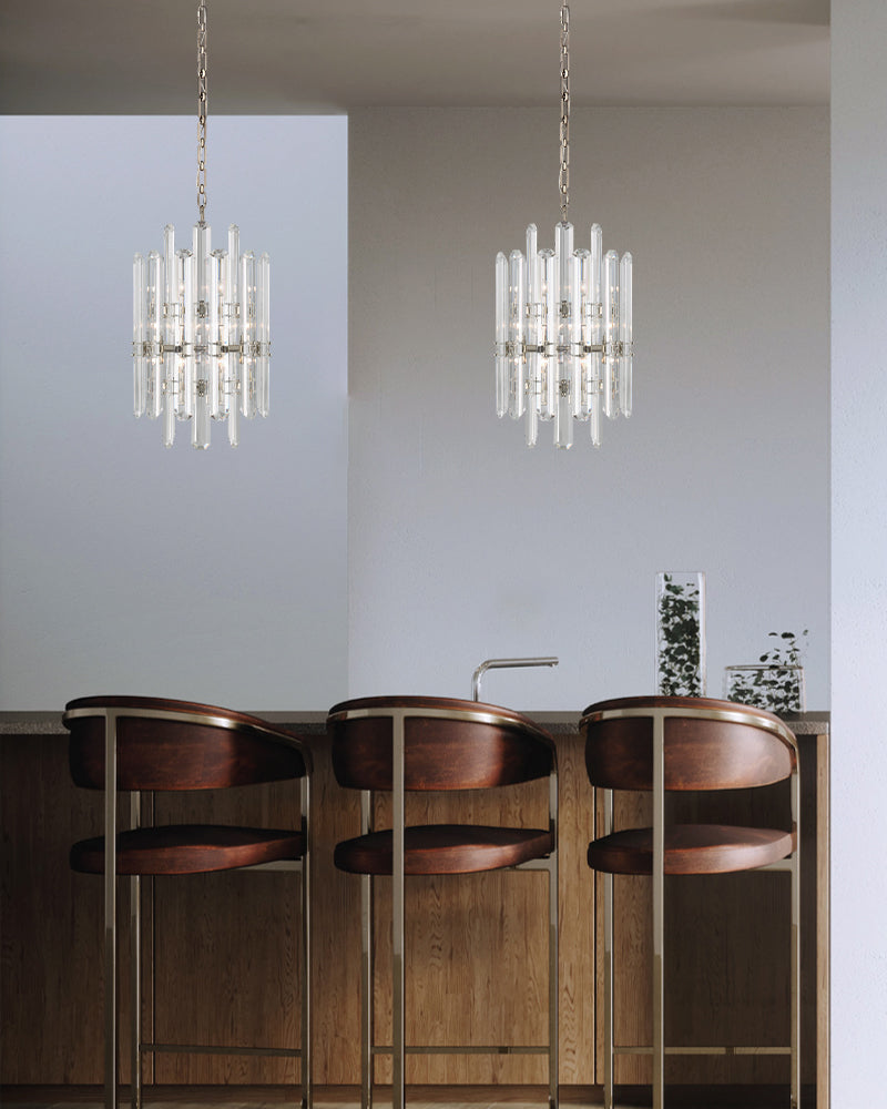 American light luxury Copper Candle Crystal Round Bonnington Chandelier 25“34”40" | 12/15/18-light