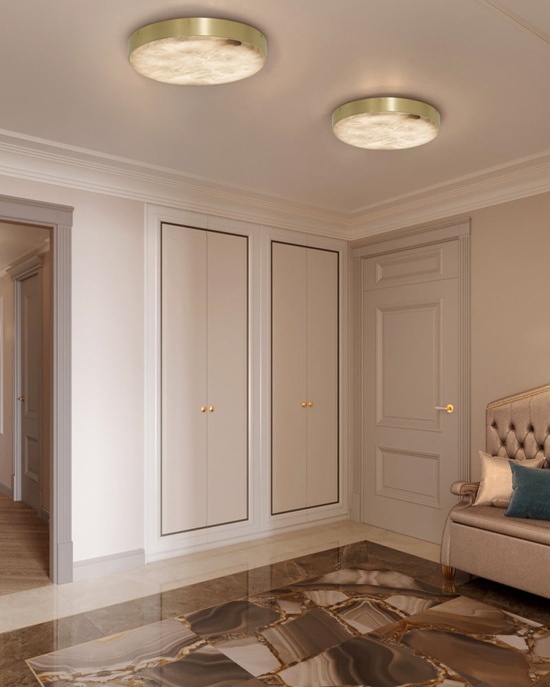 brass corridor ceilng lighting ideas