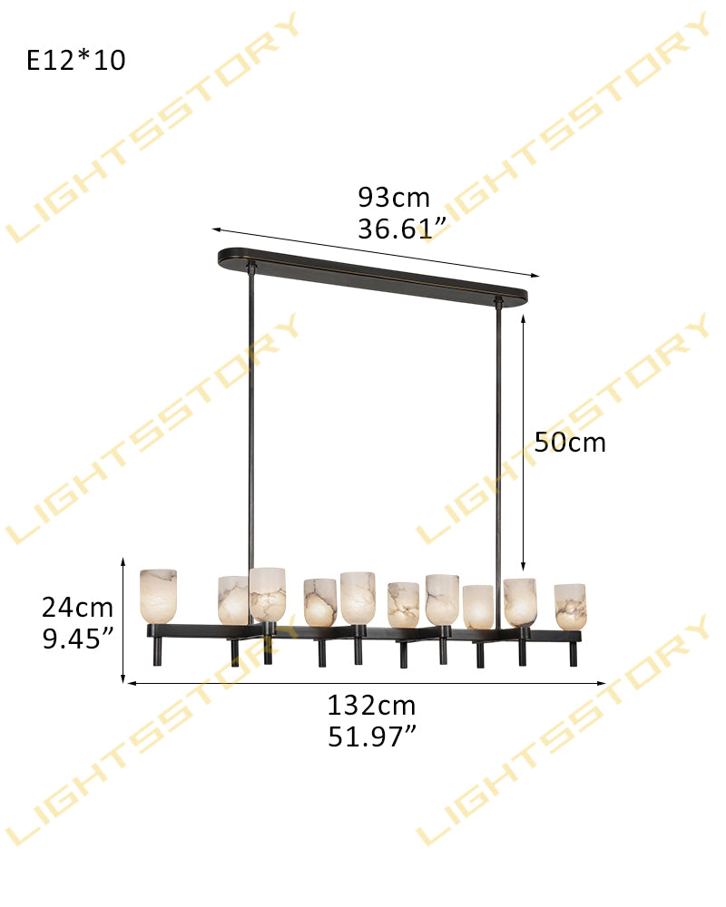 Lucian Alabaster Rectangle Wall Sconce - Serene White - Small