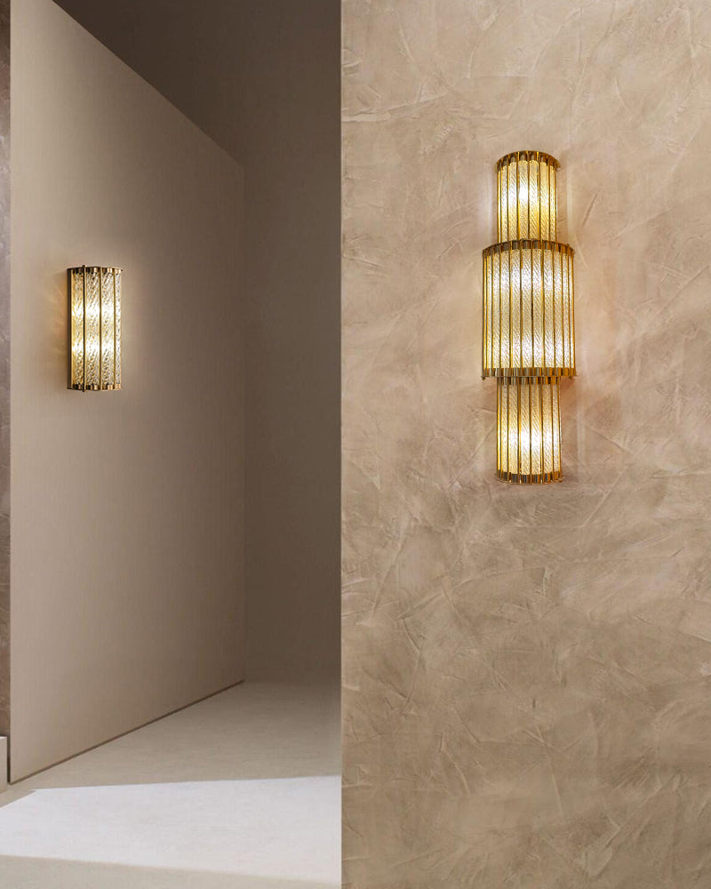 Luxury Linear Wall Lamp brush gold