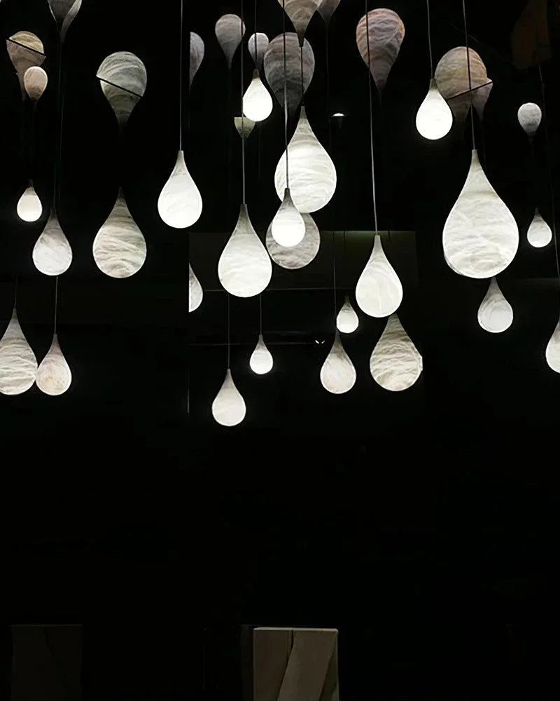 Spanish Marble Droplet Ceiling Dimmer Pendant Lamp 4" 6"for kitchen Island, bedroom Modern Pendant lamp