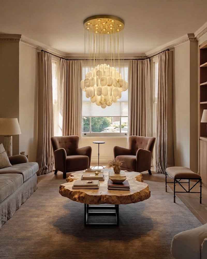 LightsStory Alabaster Mutil-layer Geometrical Chandelier - 6 to 21 Lights