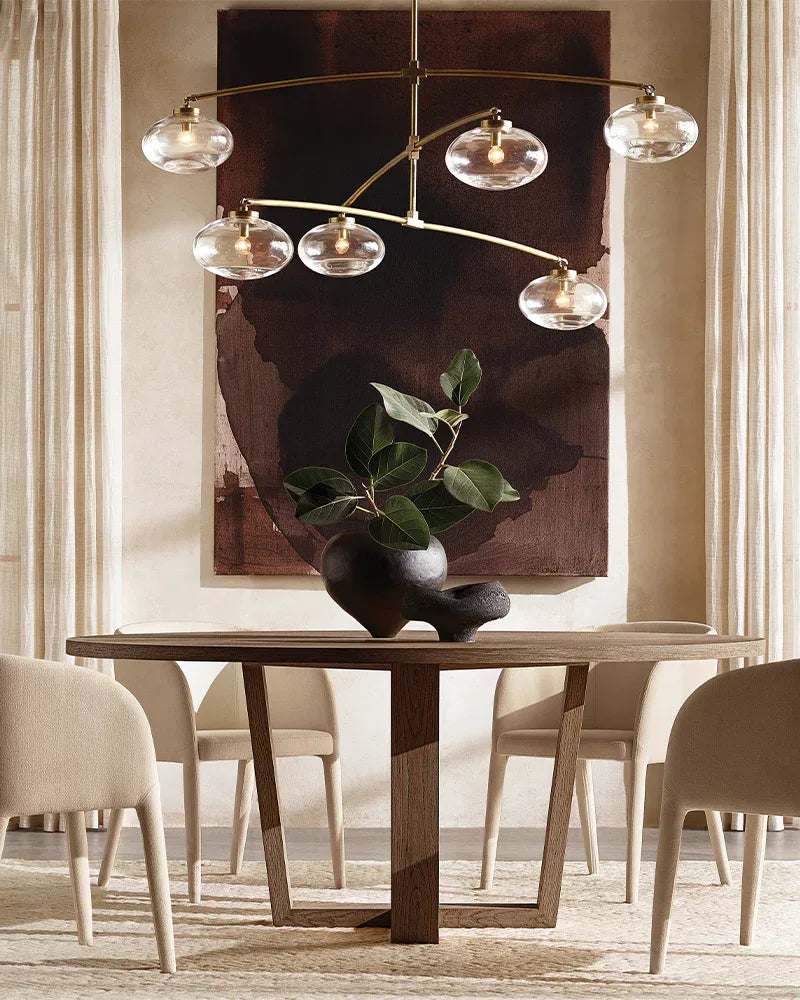 Oval-clear-glass-pendant-lamp-10d-with-brass-black-silver-metal-frame-2026 Modern Pendant lamp