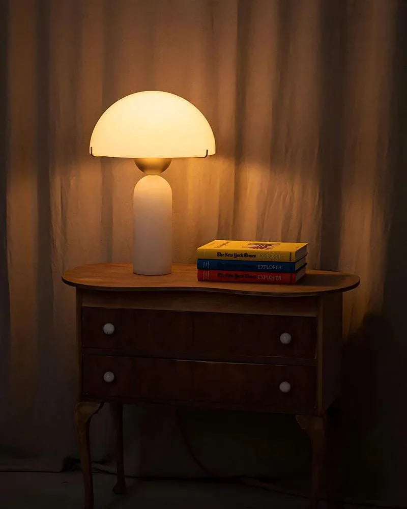 G9 Alabaster LED Small White Alabaster Table Lamp Wide 12" 15W Table lamp