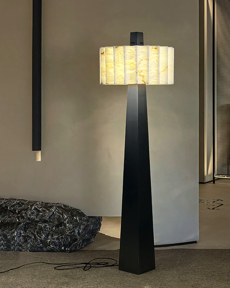 alabaster floor lamp