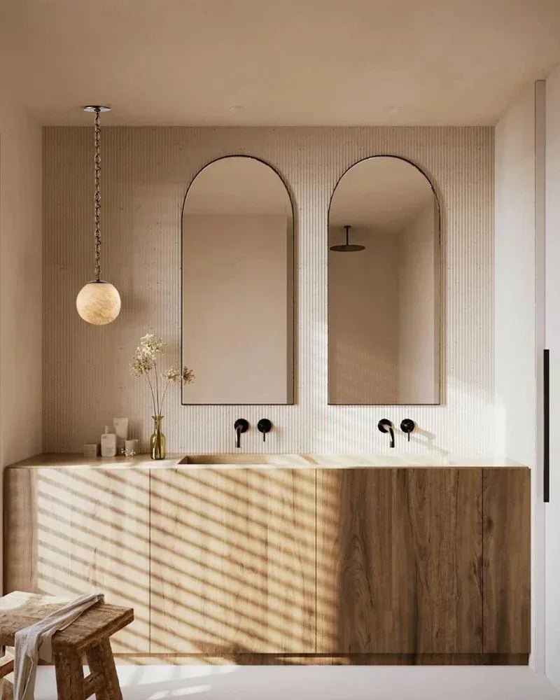 Alabaster Globe Swag Pendants Indoor Lighting with Brass/Black Chain in adjustable Modern Pendant lamp