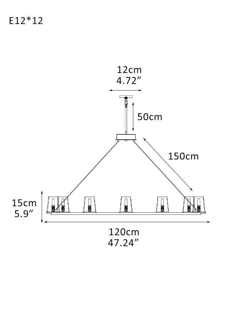 4-light Pauillac Round Clear Glass Pendant Lighting Lacquered Brass/Black for Kitchen Island