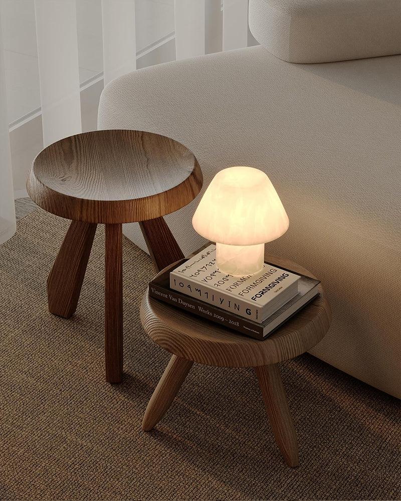 Stylish Petra Luxe Delicate Stylish Mushroom Fitz Alabaster Table Lamp for home collection Modern Table lamp