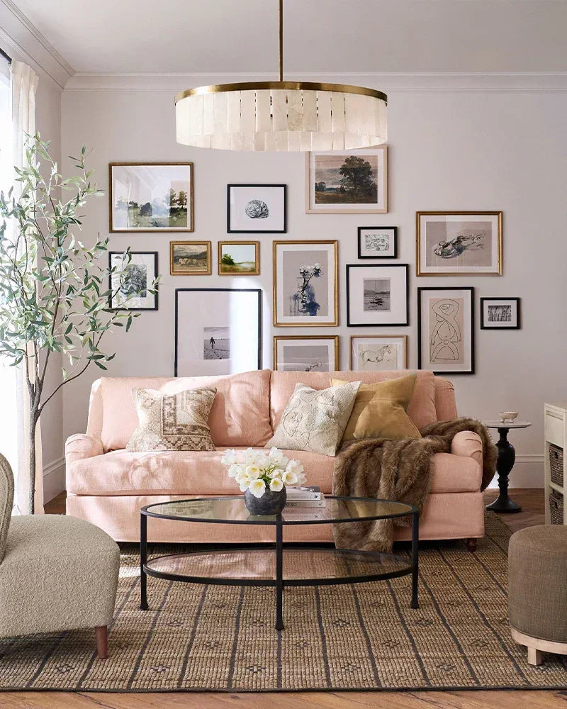 Handcrafted Windham Alabaster Tier Round Chandelier In Brass/Black Finish American chandelier