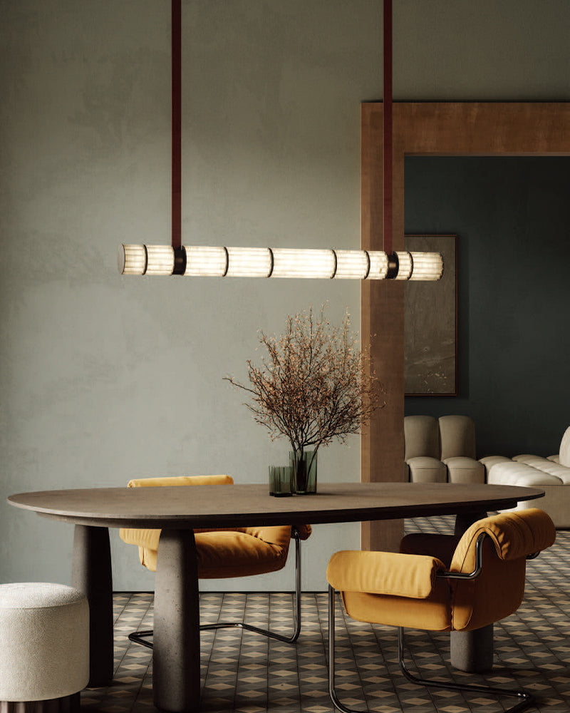 Luxury Alabaster Chandelier Modern Lighting For Dining Room Entryway High Ceiling