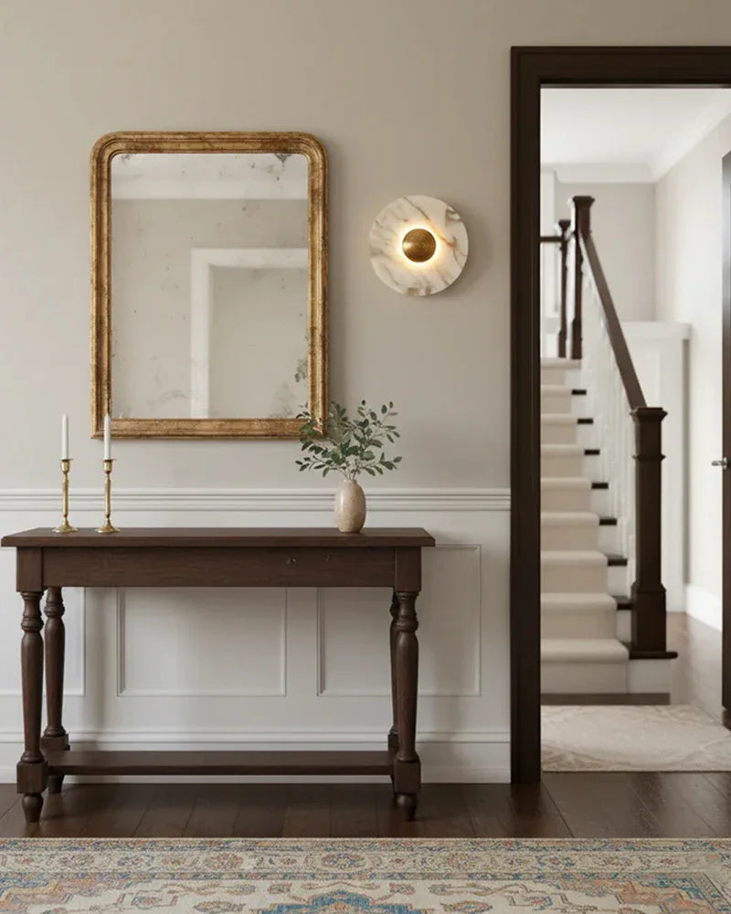 Modern LED Marble Round Chandelier 24" 32" Brushed Gold/Silver/Black Circle Frame Luxury Modern Chandelier