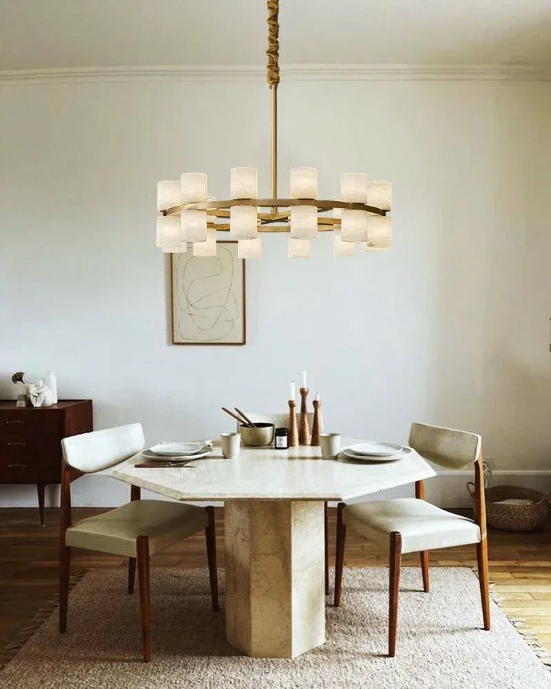 12 Lights Wide Linear Chandelier 40" 48" Warm Brass Indoor Lighting Chandeliers Modern Pendant lamp