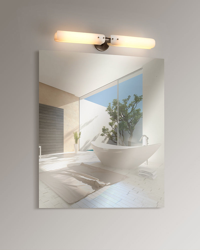 High Line Dark Brass/Black Platiere Circular Chandelier with Opal White Glass