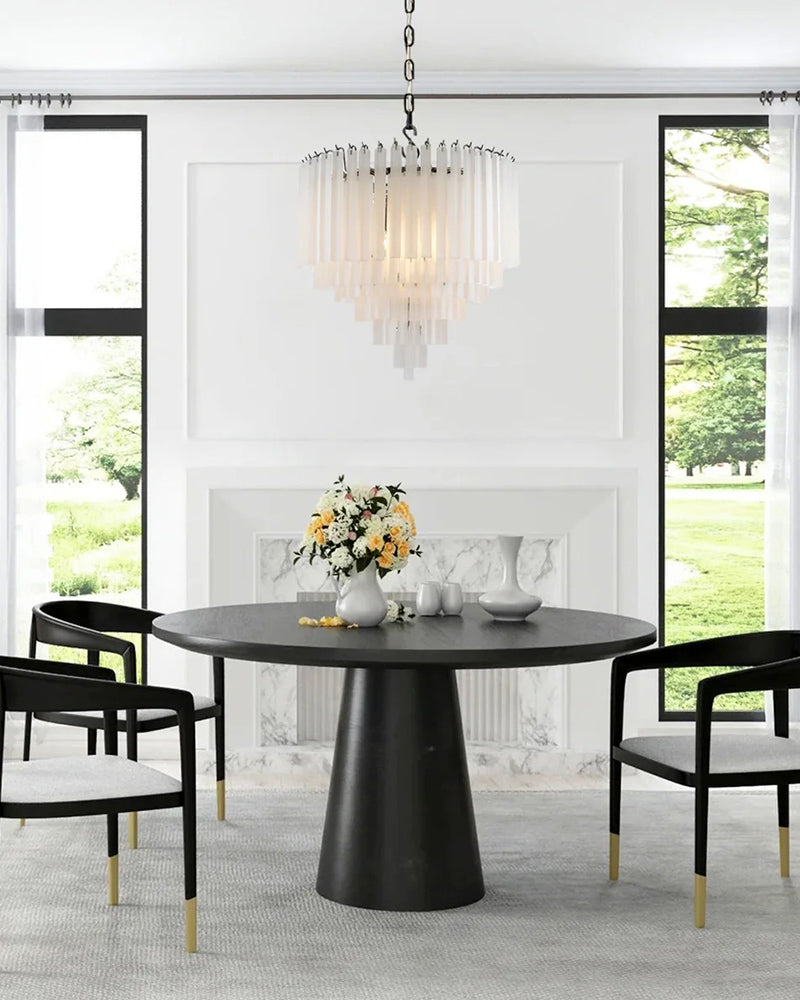 8/12 Light 40" Wide LED Lorelei Round Tiered Glass Chandelier use for Foyer Staircase