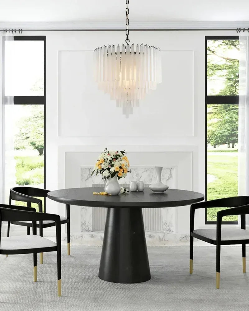 8/12 Light 40" Wide LED Lorelei Round Tiered Glass Chandelier use for Foyer Staircase American chandelier