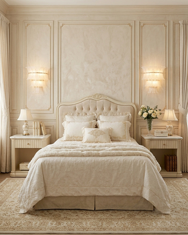 Ghiaccio Glass Ethereal White Multi Tiered Waterfall Wall Light Sconce - Lux Gold Trim - Bedrooms, Hallways & Bathrooms