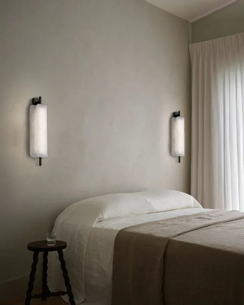 Modern Linear Black Metal Elegant Alabaster Pendant for Living room Lighting Modern Pendant lamp