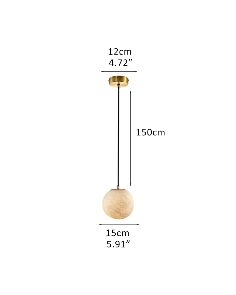white and gold light fixture | globe alabaster