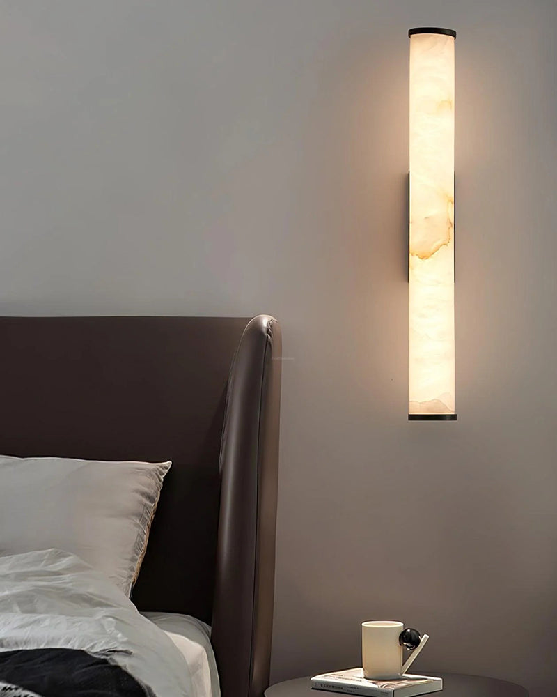 LightsStory Curated Alabaster Wall Sconce - Linear Alabaster Wall Lamp