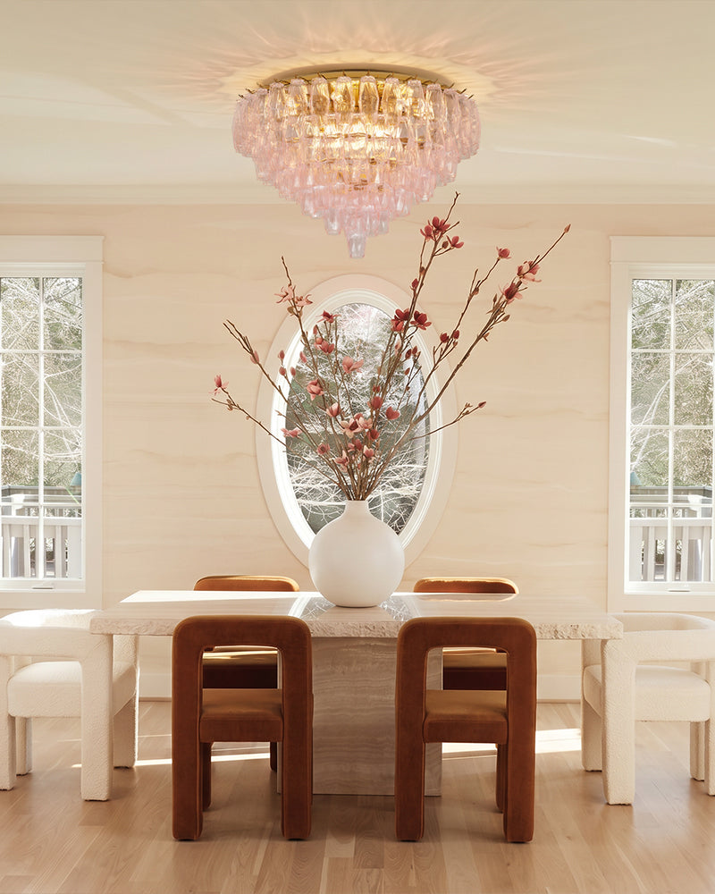 LightsStory Murano Glass Round Ceiling Light - Statement Multi-Tier