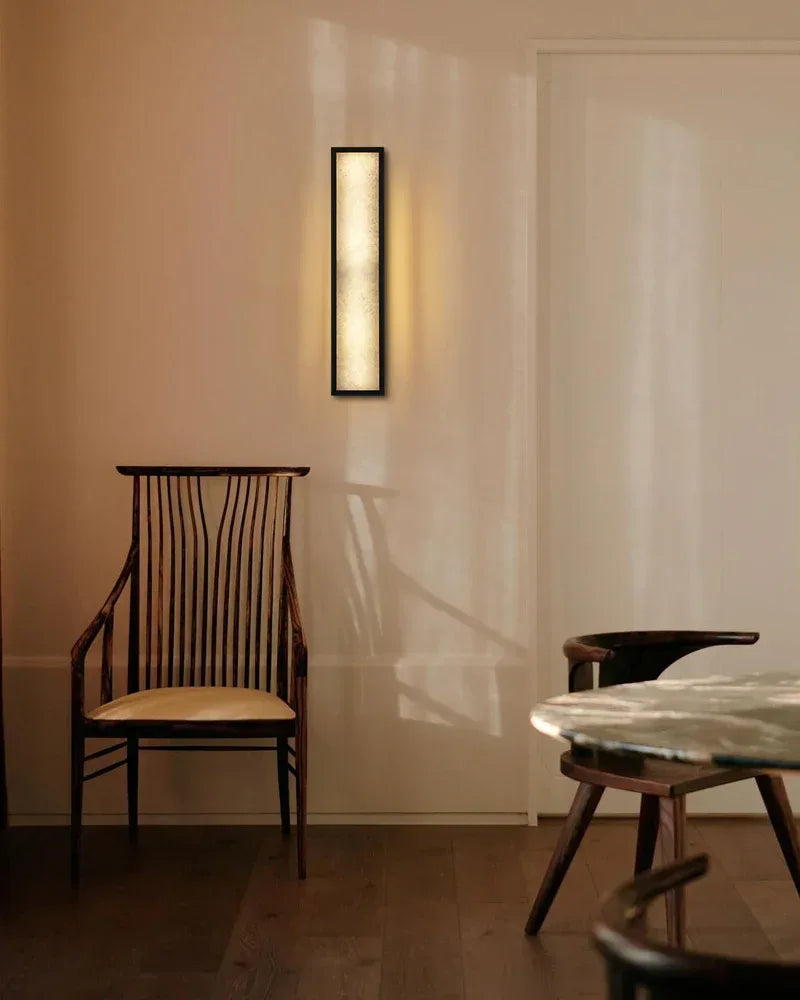 Modern Mariliza LED Long Oval Wall Sconce Black/Brass Framework Wide 16" 22" 24"36" Modern Art Design Wall Lamp