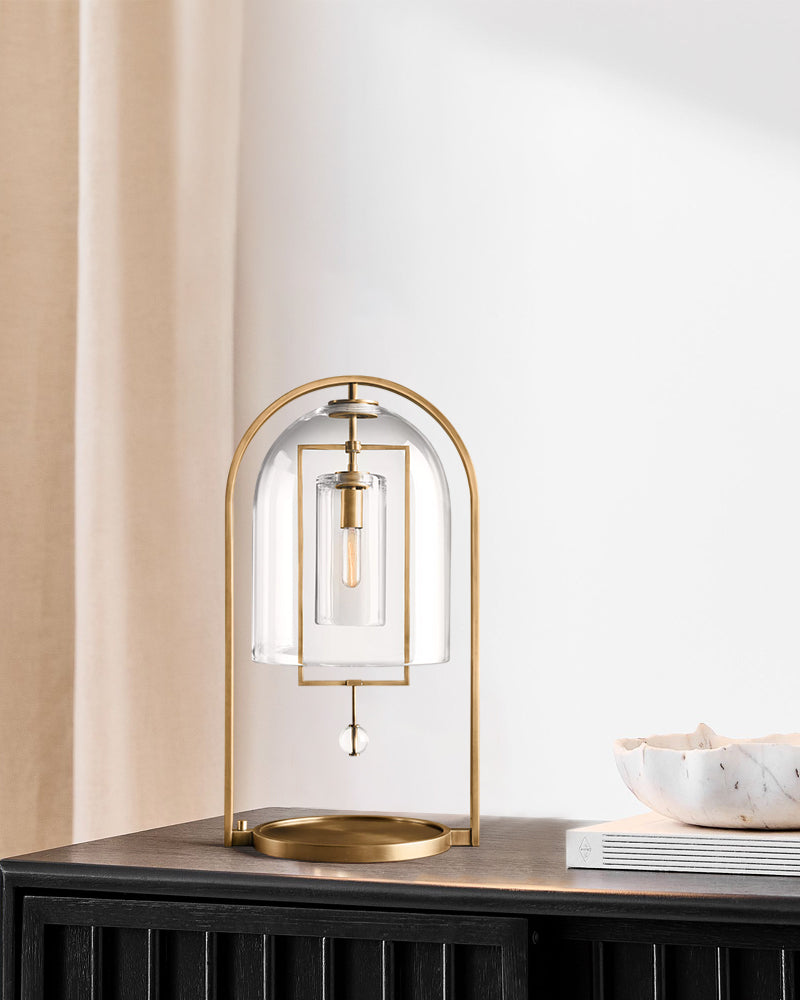 Blown Grass & Solid Brass table lamps for bedroom