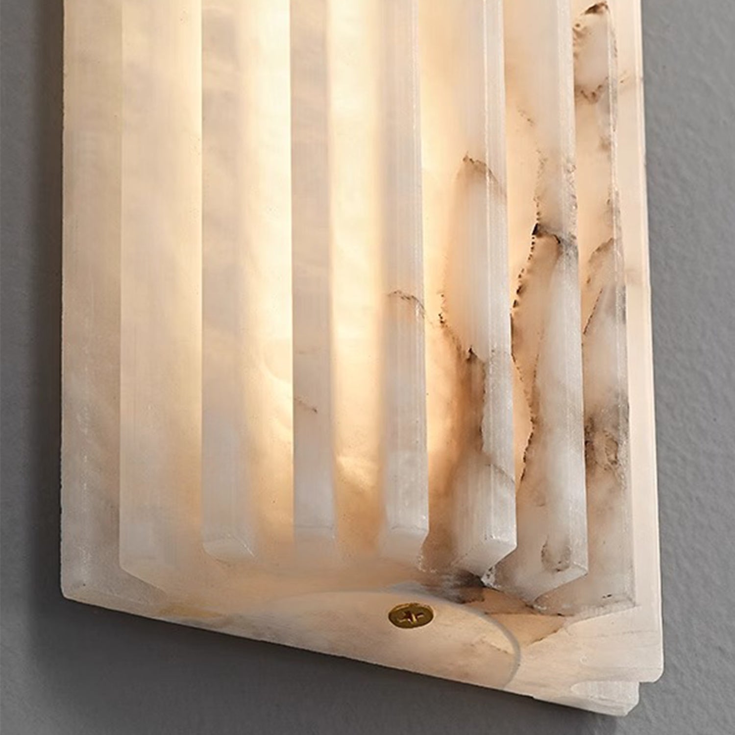 fluted wall sconce