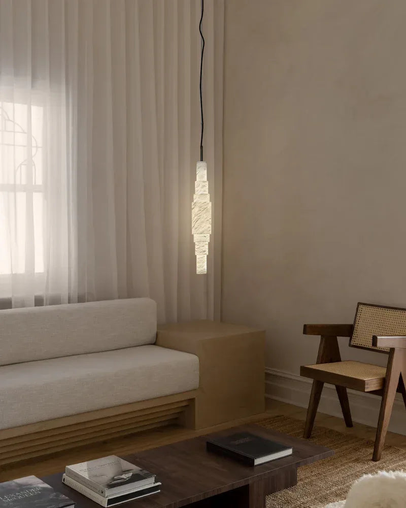 White Alabaster Cluster Pendant Lamp 28"H for home decor lighting fixture Vintage Simple Pendant Lamp