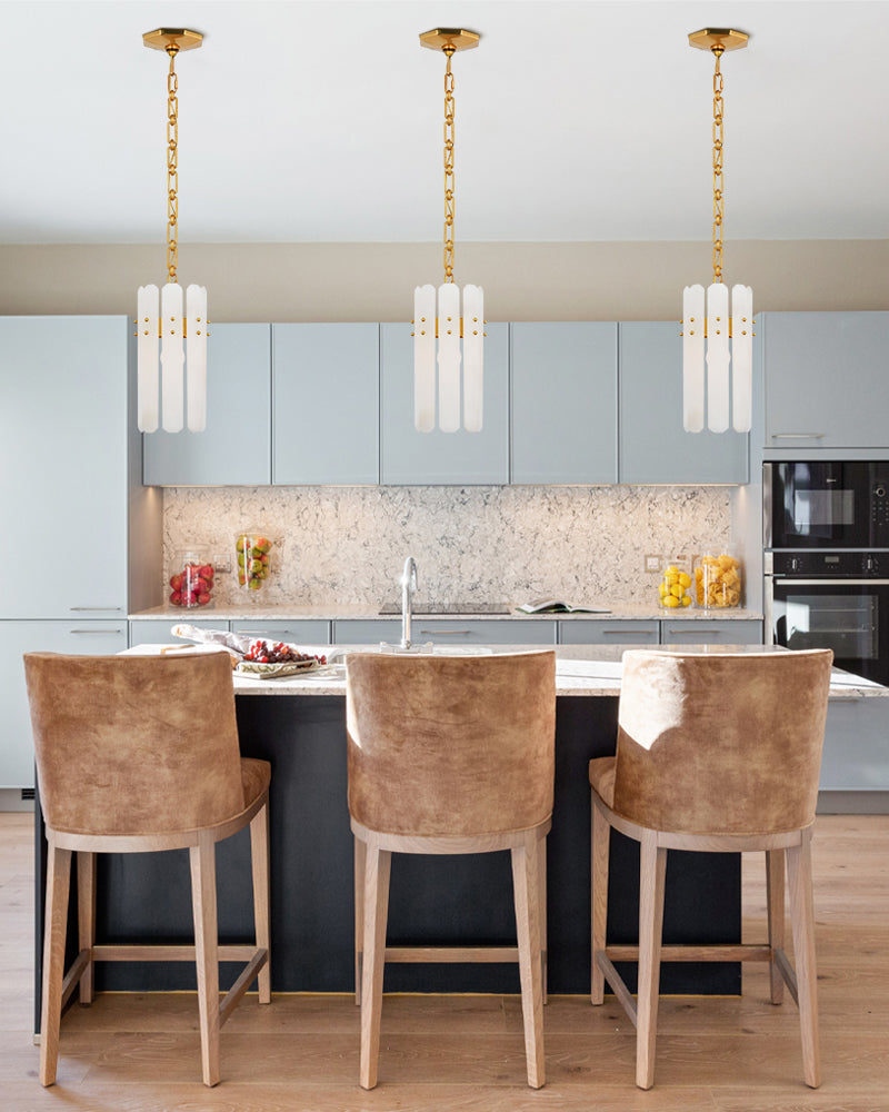 modern brass chandelier