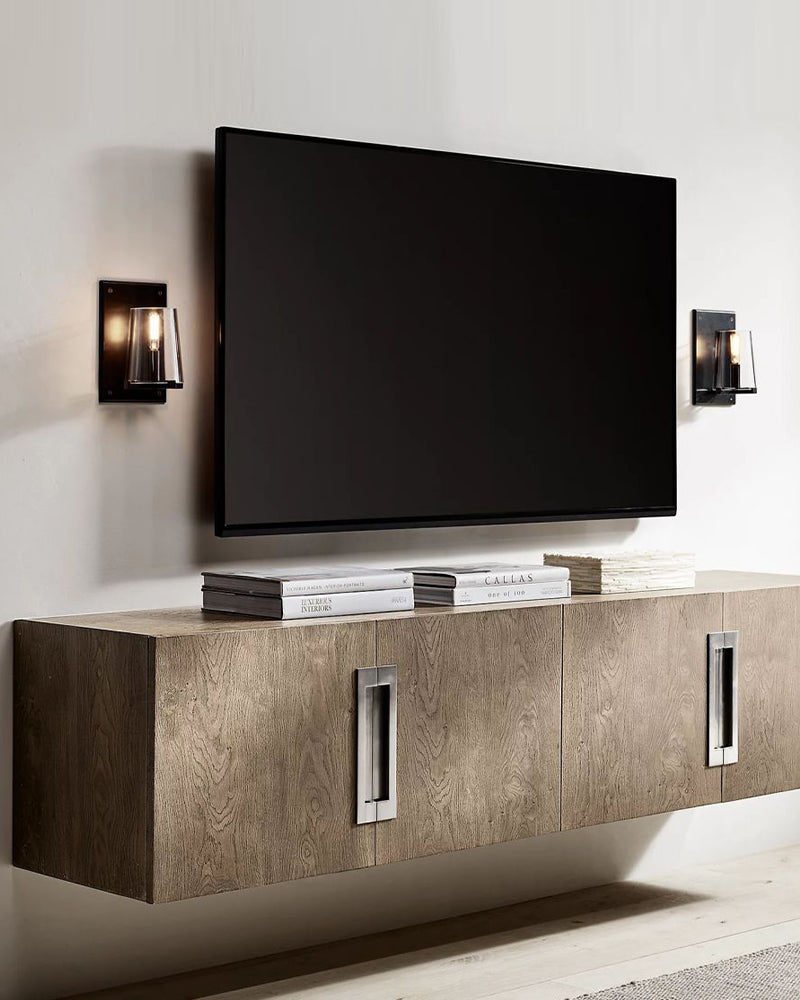 4-light Pauillac Round Clear Glass Pendant Lighting Lacquered Brass/Black for Kitchen Island