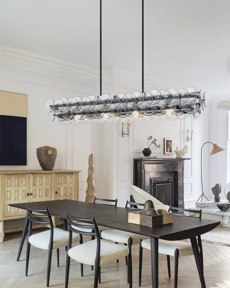 LightsStory Glass Multi-layer Round Chandelier - Art Decor