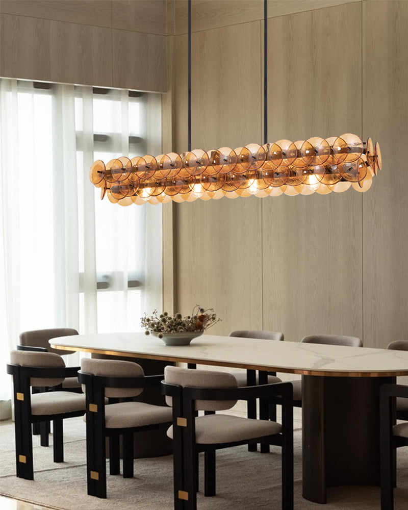 LightsStory Glass Multi-layer Round Chandelier - Art Decor