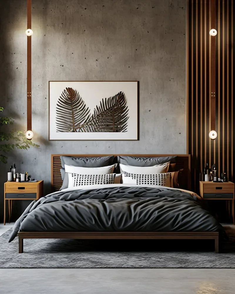 LED Mini SNAPS Module Ceiling Alabaster Pendant Light with Brown Leather Straps Modern Pendant lamp