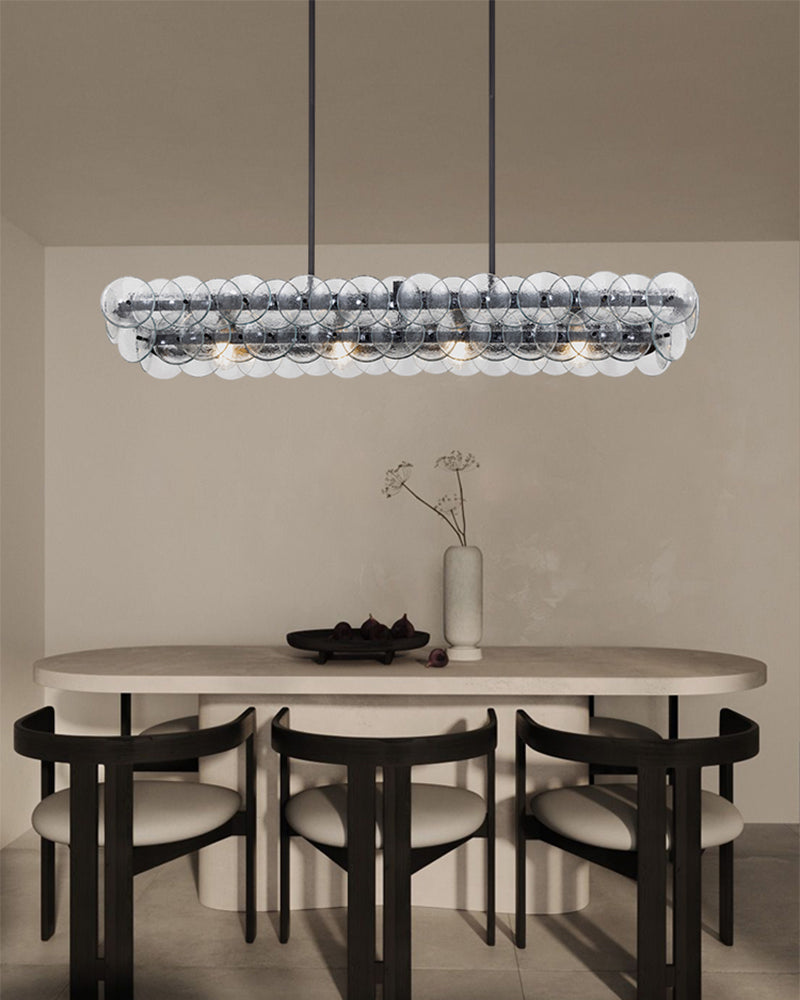 LightsStory Glass Multi-layer Round Chandelier - Art Decor