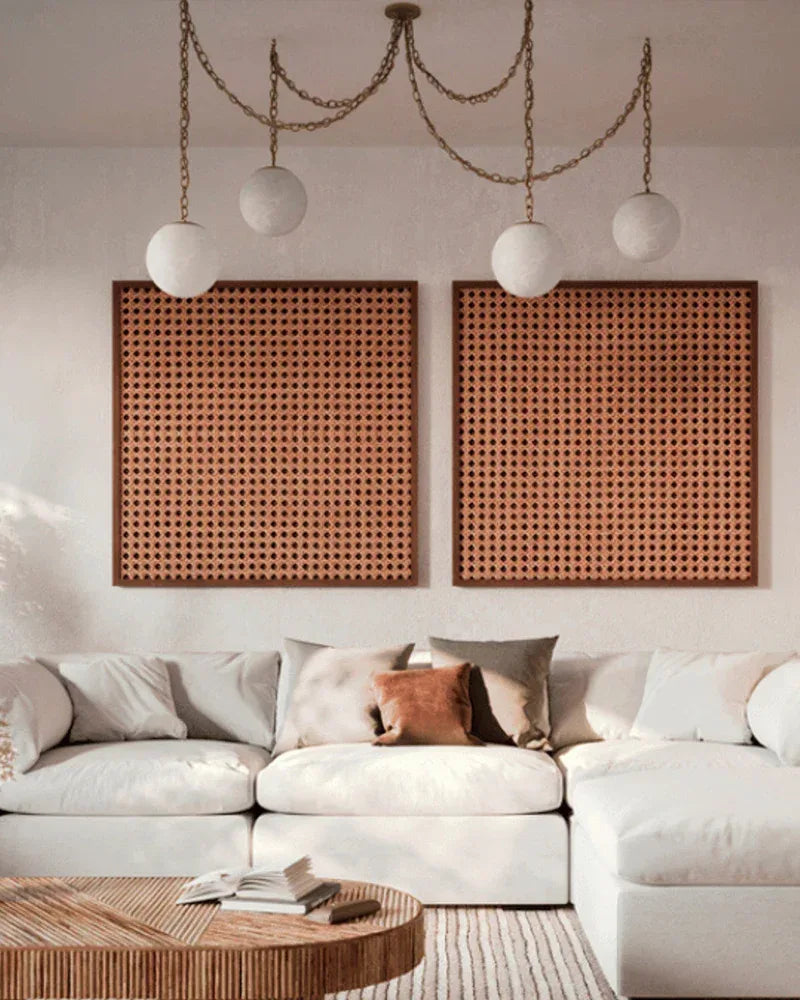 Alabaster Globe Swag Pendants Indoor Lighting with Brass/Black Chain in adjustable Modern Pendant lamp