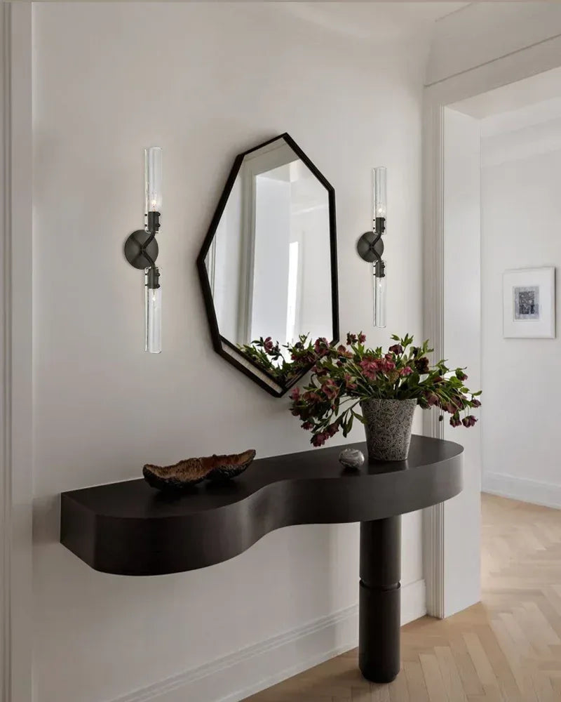 Rustic Forged Iron Casoria Two Tier Chandelier with Clear Glass Shade Use For Living Foyer American chandelier