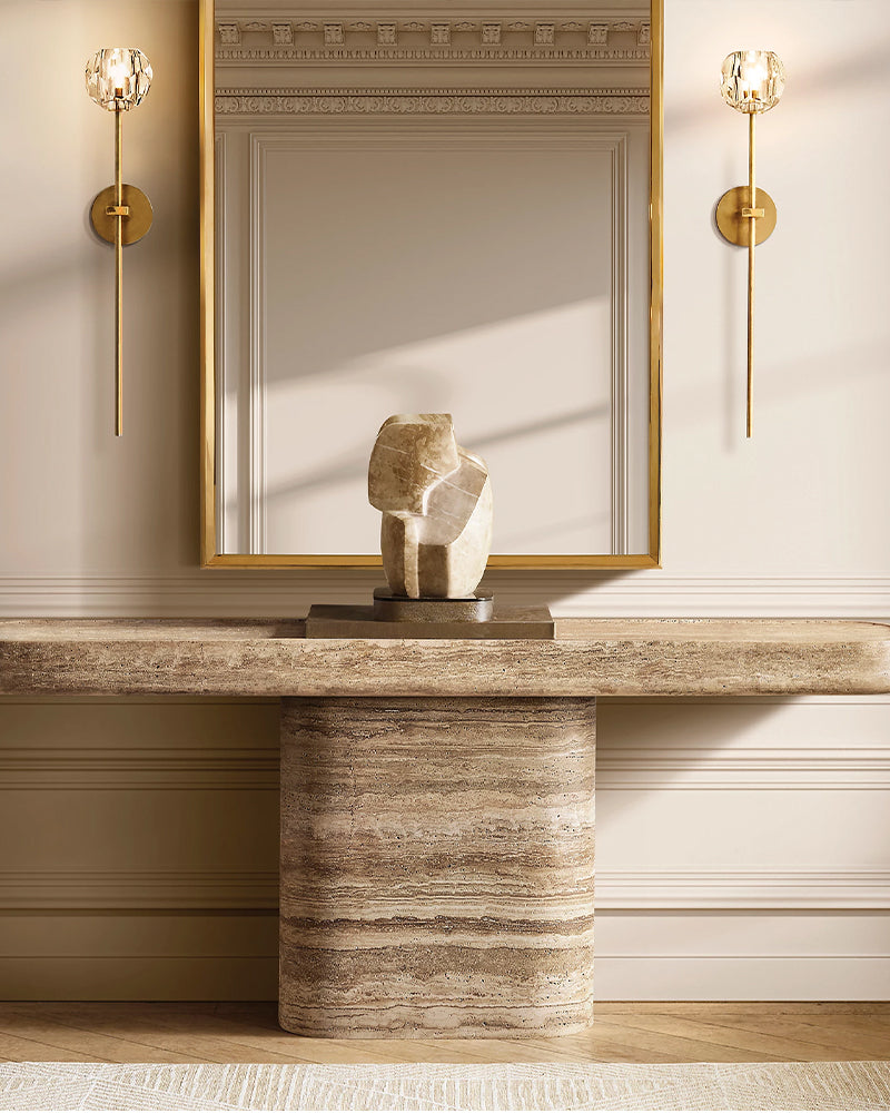 2-Light Modern Crystal Wall Lamp Black/Brass Height 2" For Bathroom Modern Pendant lamp