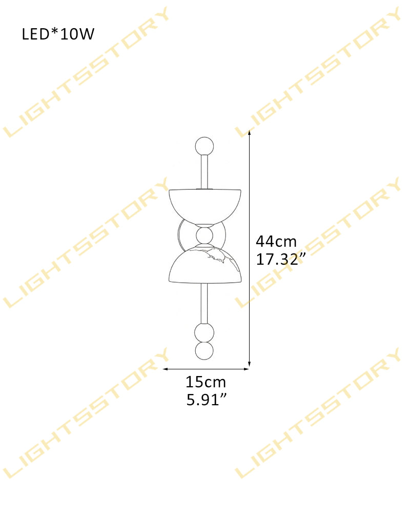 LightsStory Alabaster Bowl Cluster Pendant Light - 1 to 9 Lights