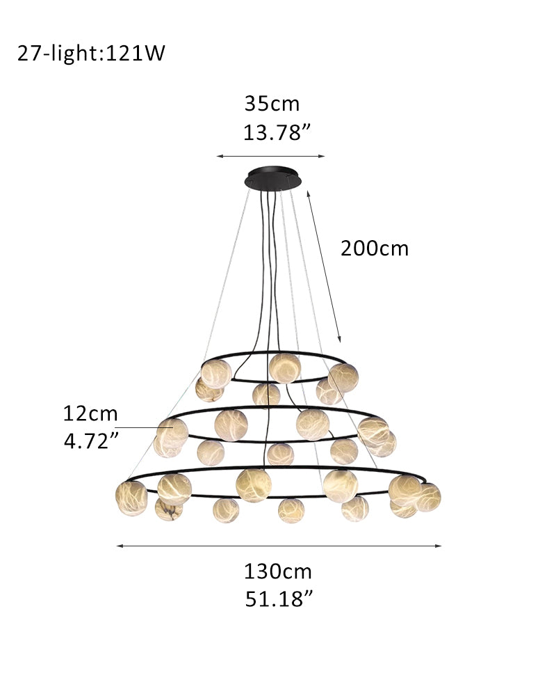 spanish marble pendant light