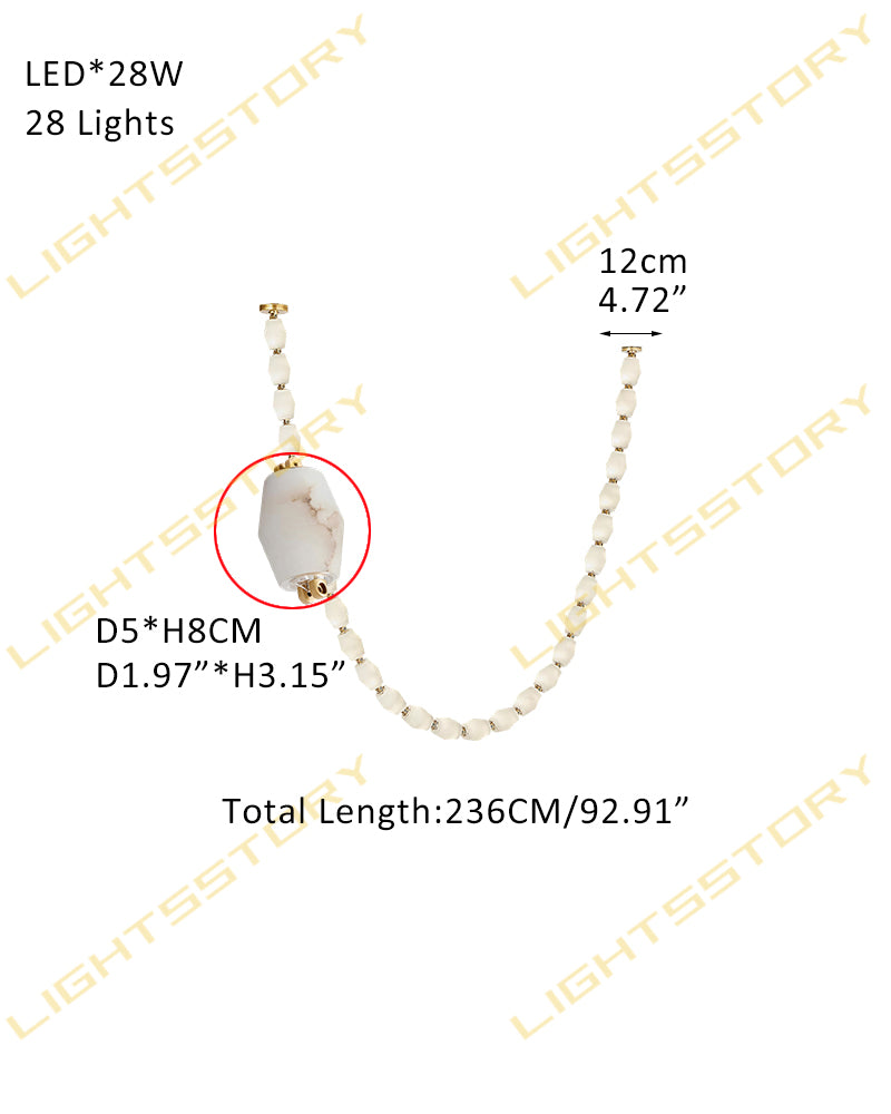 Clairval Series Geometric Chandelier | Linear LED Solid Brass Connectors and Integrated LED Modules, Natural Brass finish for Kitchen Islands and Dining Rooms 28-light-D5*H236CM D1.97"*H92.91" Brass American chandelier