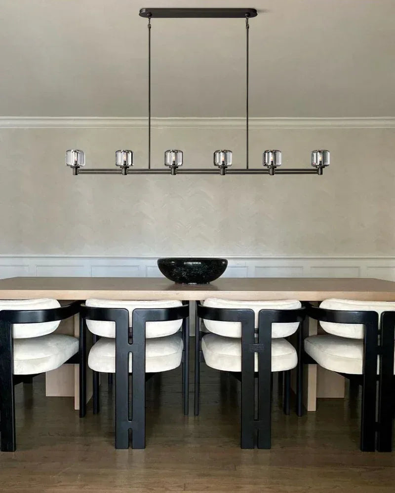 6/12 Light Candle Style Traditional Chandelier with Crystal Accents for dining room table American chandelier